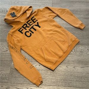 Freecity hoodie - mustard colour